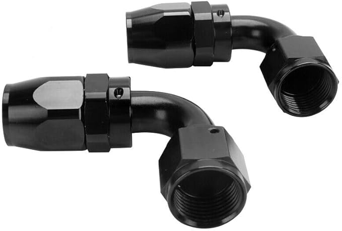 LokoCar 8AN Hose End Fitting 90 Degree Swivel by GetToKnowEachOther