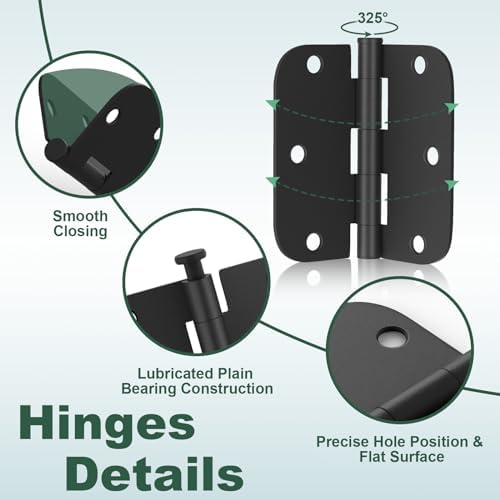 estmoon 50 pack 3.5 x 3.5 inch rounded showing dimensions