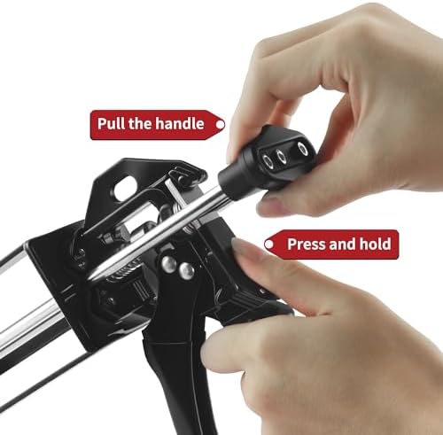 200ml 6.75 fl oz dual cartridge epoxy gun showing dimensions