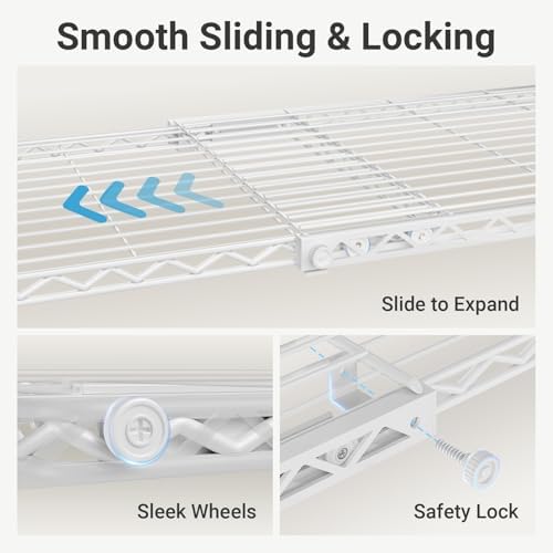 vipek x3 plus large expandable closet rack wardrobe, side view