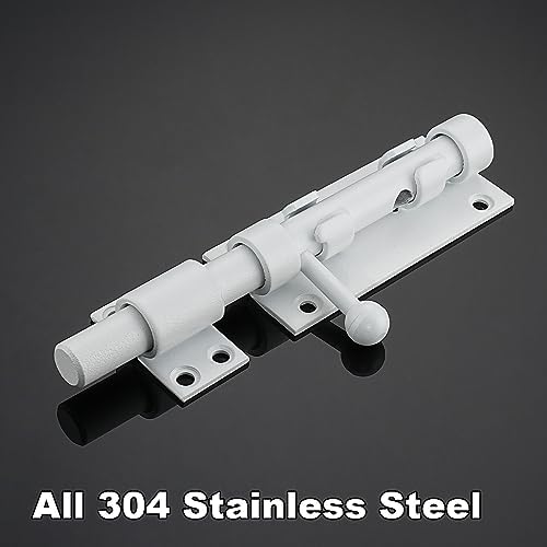 barrel bolt door latch with padlock hole, thickened, package contents