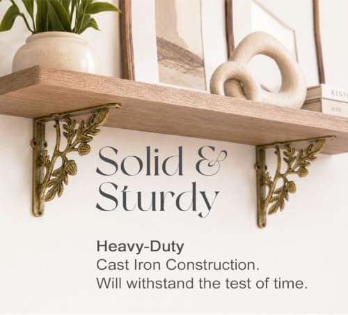 nach decorative shelf brackets, 4 pack of 7 showing dimensions