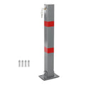 Folding Parking Barrier Lockable Car Bollard Driveway Safety Security Post by CNNELLLIGHTS