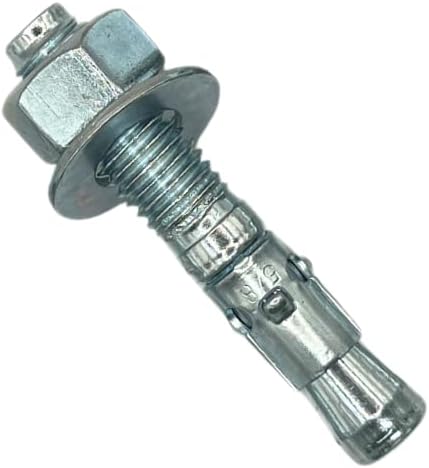 mighty fasteners zinc-plated steel wedge anchors, 5/8" x, main product view