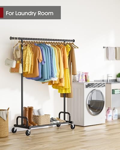 sakugi clothes rack - large-capacity clothing racks for, front angle view