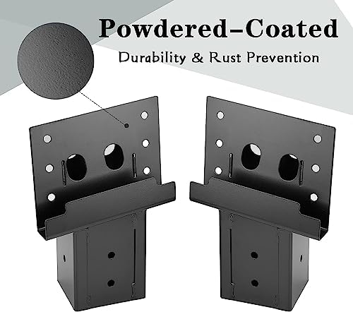 mofeez outdoor 4x4 compound angle brackets for deer, side view