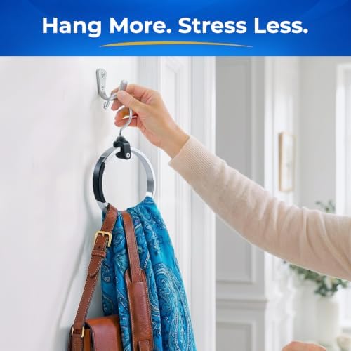 rolly hanger® premium closet organizer, rotating aluminum ring, front angle view