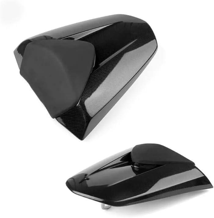 Carbon Fiber Effect ABS Plastic Rear Pillion Passenger Cowl Seat Cover Compatible for Honda CBR500R 2013 2014 2015 CBR 500R Rear Seat Fairing Cover