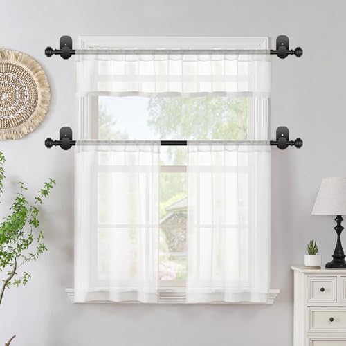 kamanina curtain rods 2 pack no drilling 32, view 9