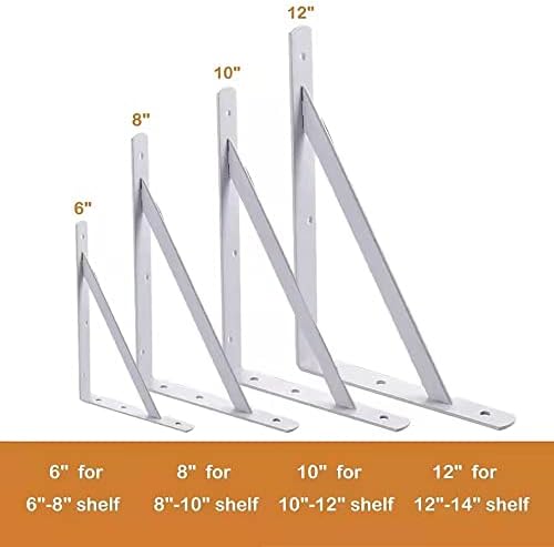 10 inch shelf brackets , 10 pack heavy shown in use