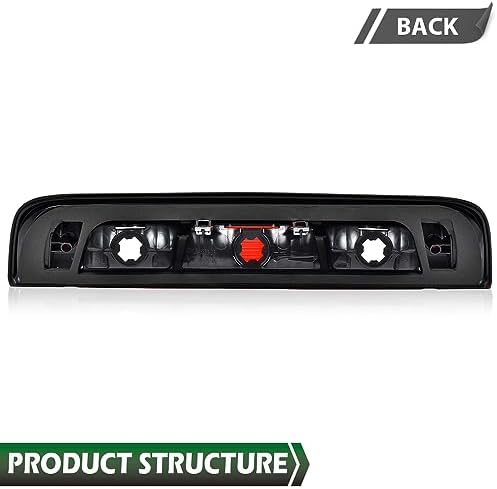 GRAND ORANGE Third Brake Compatible with Chevy Silverado GMC Sierra 1500 2500 3500 2015-2021 High Mount Stop Light Cargo Lamp 84900397,2350916 Red Lens