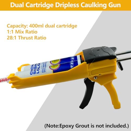 double caulking gun for 400 ml(13.5 fl oz,1:1 shown in use