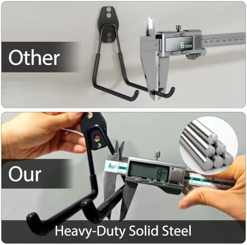 3-h heavy duty garage hooks, 31 pack wall, close-up detail