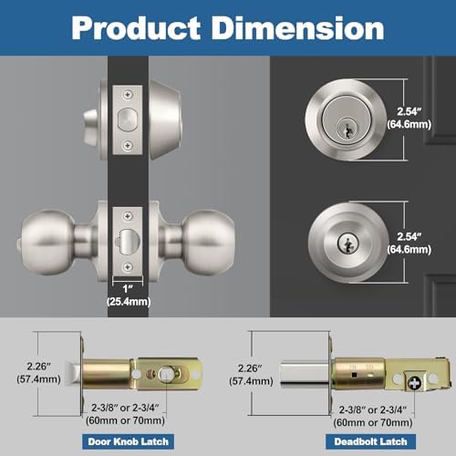 bestten 2 pack all keyed same exterior door shown in use