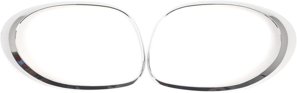 Silver Rear Taillight Trim Frame for Fiat 500L 2014-2020,ABS Light Bezel Cover Replace 68235995AA 68235996AA,2 Pack