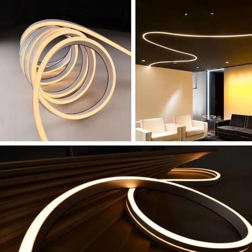 Waterproof Flexible LED Neon Silicone Light Strip - Versatile and Durable for Indoor/Outdoor Use | White,1414-2m