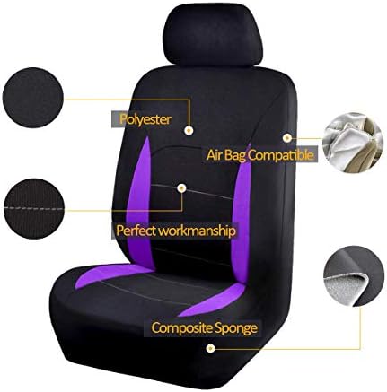 flying banner car seat covers front seats rear shown in use