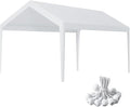Rutile 10 x 20 FT Carport Replacement Cover, Heavy Duty Car Tarp Canopy Tent by Rutile