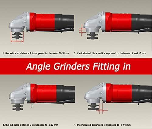 aidelife surface grinding dust shroud for angle grinders, front angle view