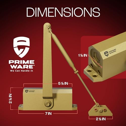 primeware dc-300 adjustable automatic door closers for home on a desk or shelf