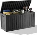 outdoor waterproof resin storage deck box lockable outside, main product view