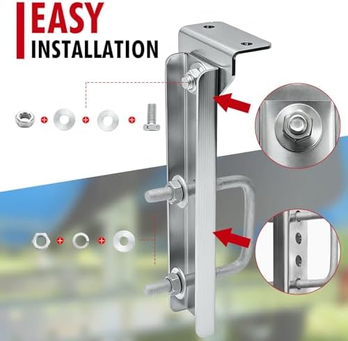 10"/12" boat trailer bunk brackets kit | swivel, view 9