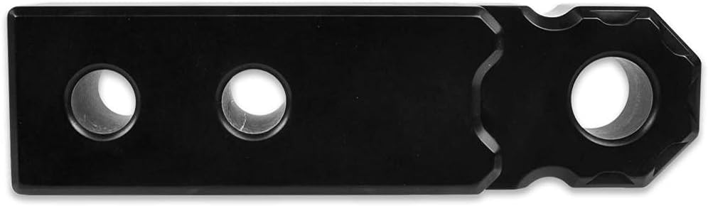 Agency 6 Recovery Shackle Block 2" (Double Hole) - Powder Coated Black - Hitch Receiver Fits 2 inch Hitch - Proudly Made in The USA with US Certified Materials