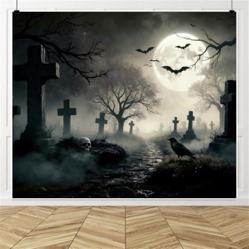 Halloween Backdrop for Photography 10x8ft Gothic Theme Party Decorations