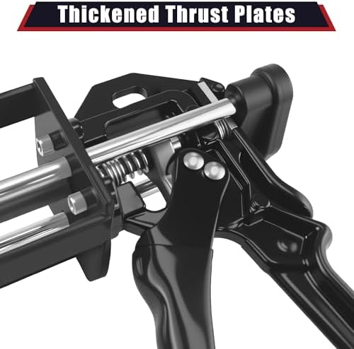 200ml 6.75 fl oz dual cartridge epoxy gun, side view
