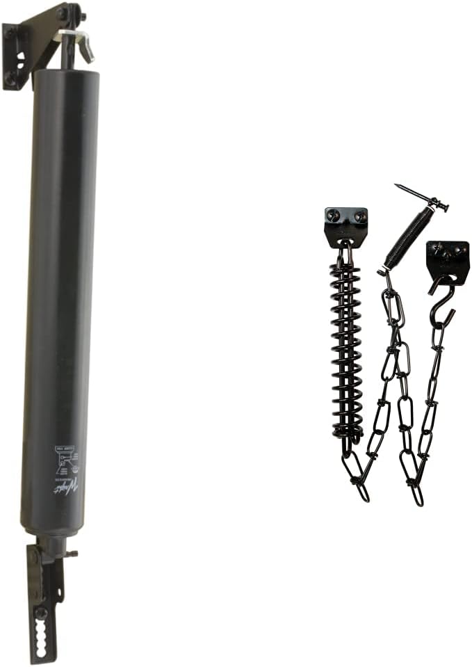 wright products v150bl heavy duty pneumatic closer, black, main product view