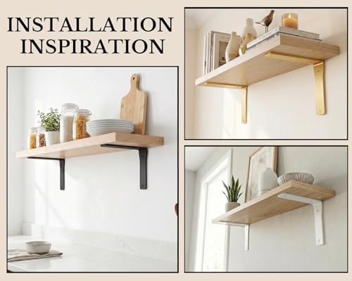 heavy duty shelf brackets 16 inch by balin, side view