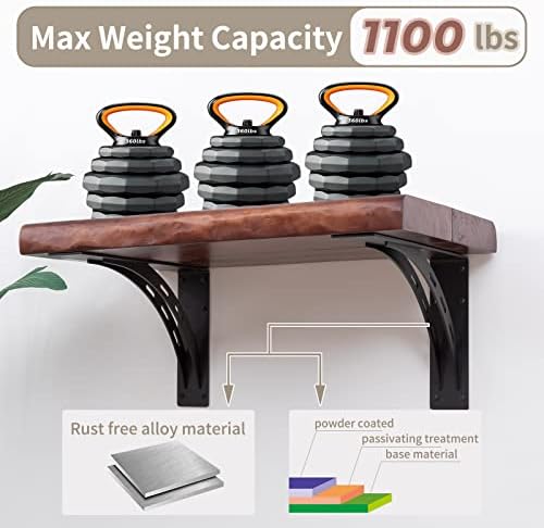 heavy duty shelf brackets (set of 2), close-up detail
