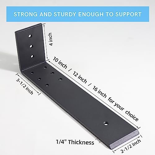 wekis 10 inch countertop support bracket, 3 pack shown in use