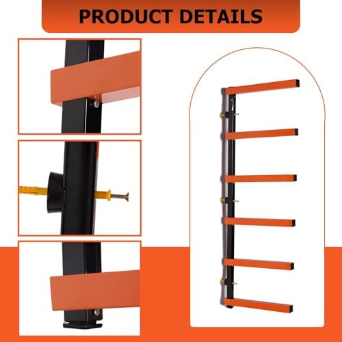 ecotric lumber rack wall mount wood organizer lumber showing dimensions
