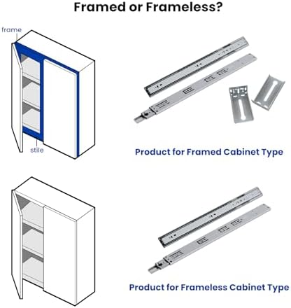lontan soft close drawer slides 22 inch 4, view 9