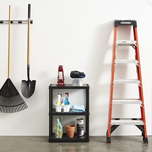 gracious living 33 inch heavy duty 3-shelf light, package contents