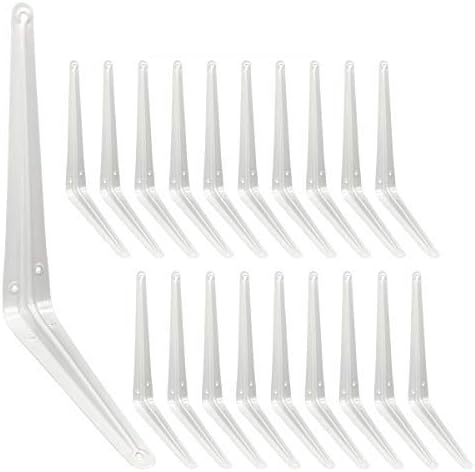 shelf brackets 10 inch heavy duty white l, main product view