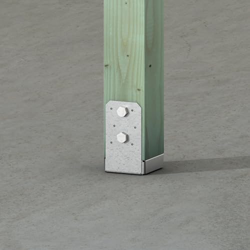 simpson strong-tie abu44z abu zmax galvanized adjustable standoff, package contents