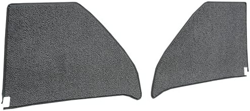 Die Cut Loop Kick Panel Carpet Flooring - fits 1964-1966 Chevrolet C10 Pickup Inserts with Cardboard (Gunmetal Gray)