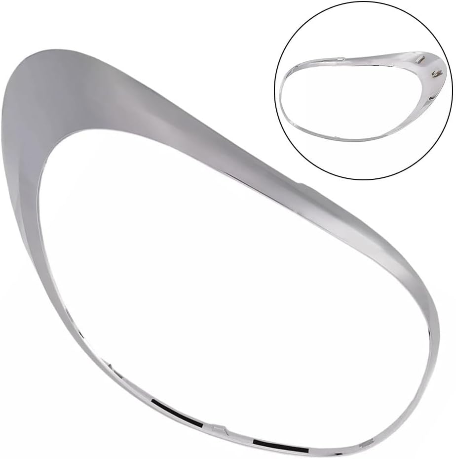 Left Taillight Lamp Trim Ring For Fiat 500L 2014-2019 - Tail Lamp Chrome Trim Compatible With OEM 68235995AA 77366440, Taillight Surround Ring