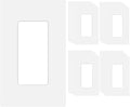 20 Pack 1-Gang Screwless Decorator Wall Plate Cover Switch Outlet Electrical by COAPIN258
