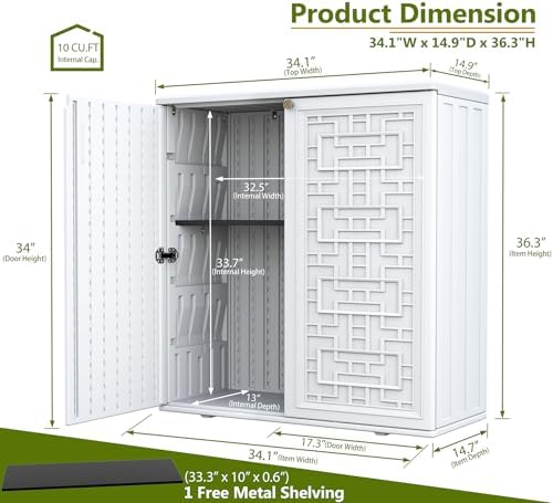 zzm hdpe outdoor storage shed, outdoor plastic storage, close-up detail