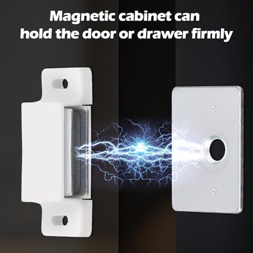 moxweyeni 24 pack cabinet magnets magnetic door catch, side view
