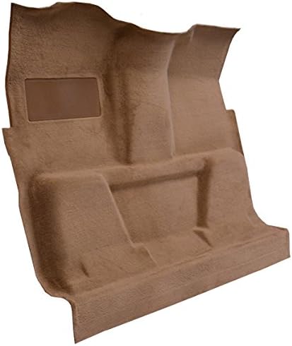 Replacement Auto Carpet Floor Liner - Molded Cutpile - fits 1975-1980 Chevrolet C10 Regular Cab 2WD Automatic 3 Speed Column Shift (Saddle)