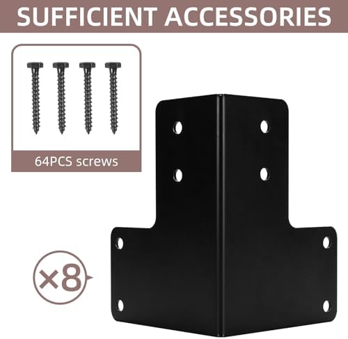 sturdy steel corner brackets, workbench brackets kit with, side view