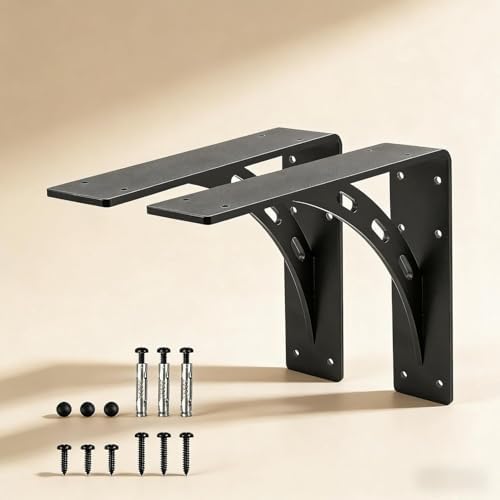 12"x10"x2.5" heavy duty shelf brackets, max load 1100, front angle view