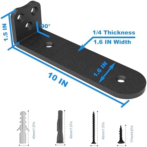 eurydice heavy duty floating shelf brackets, 1/4 in shown in use