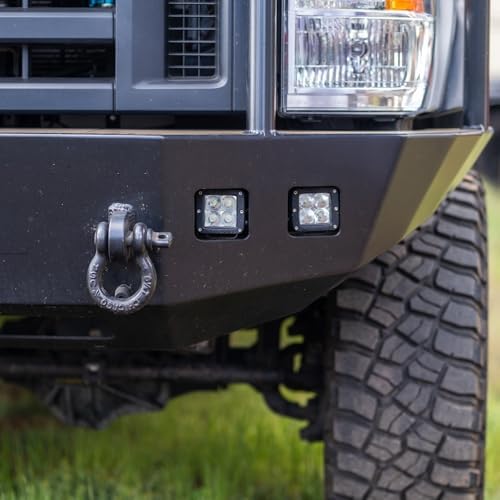 rigid industries d-series pro led light pods flood on a desk or shelf
