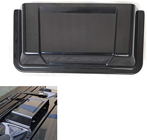 JeCar Hood Vent Hood Scoop Vent Cover for 1997-2017 Jeep Wrangler TJ JK Unlimited (Black)