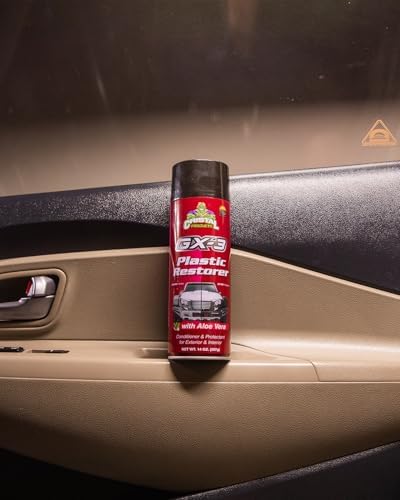 Cristal Products GX-3 Plastic Restorer – Black Plastic Restorer for Cars & Automotive Trim Restorer – Interior Car Cleaner & Exterior Faded Plastic, Vinyl & Rubber Renewer with Aloe Vera (8 fl oz)